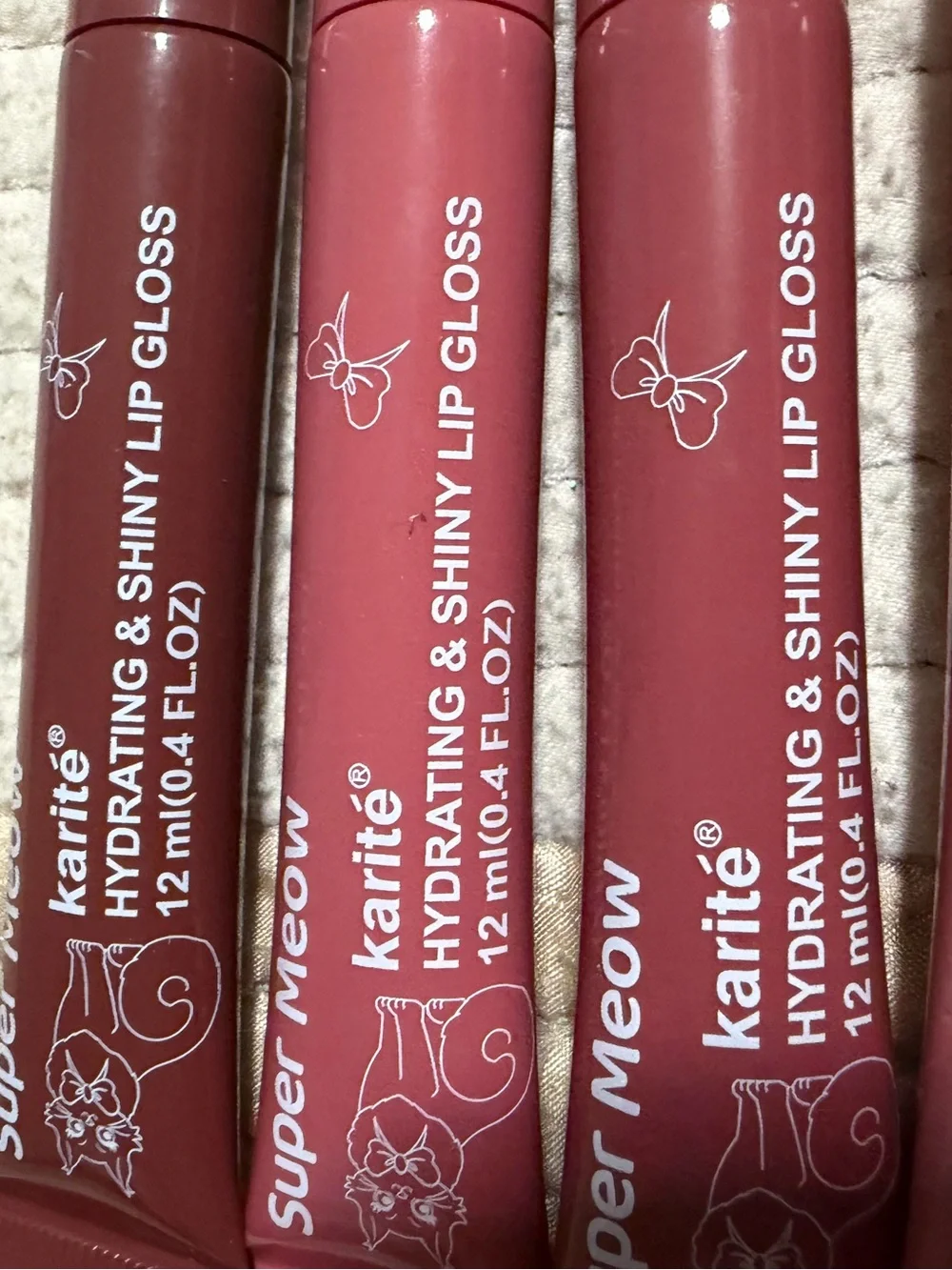 Super Meow Hydrating Lip Gloss Set — Pink & Berry Shades